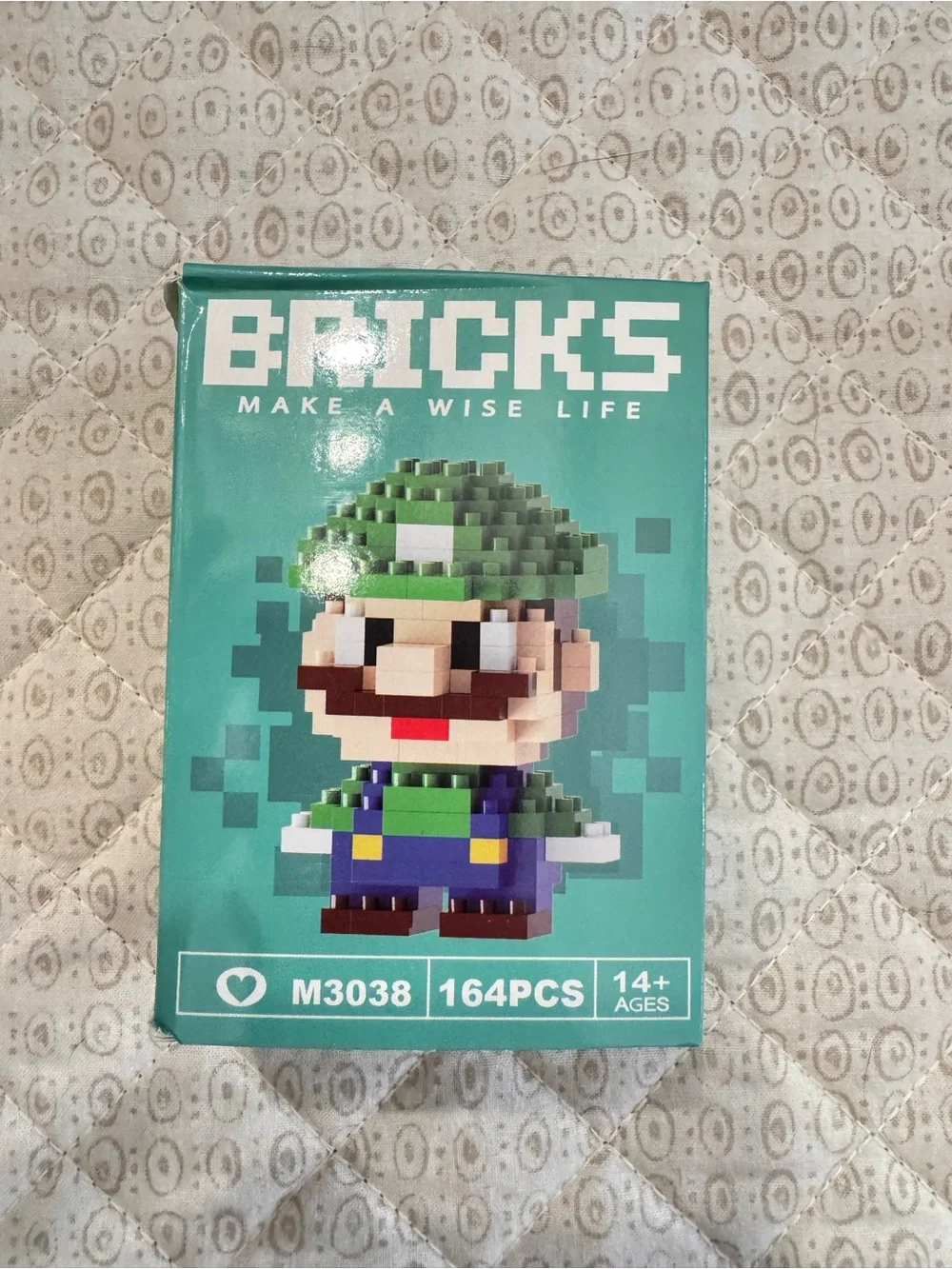 BRICKS Luigi Mario Bros Building Set - 164 pieces